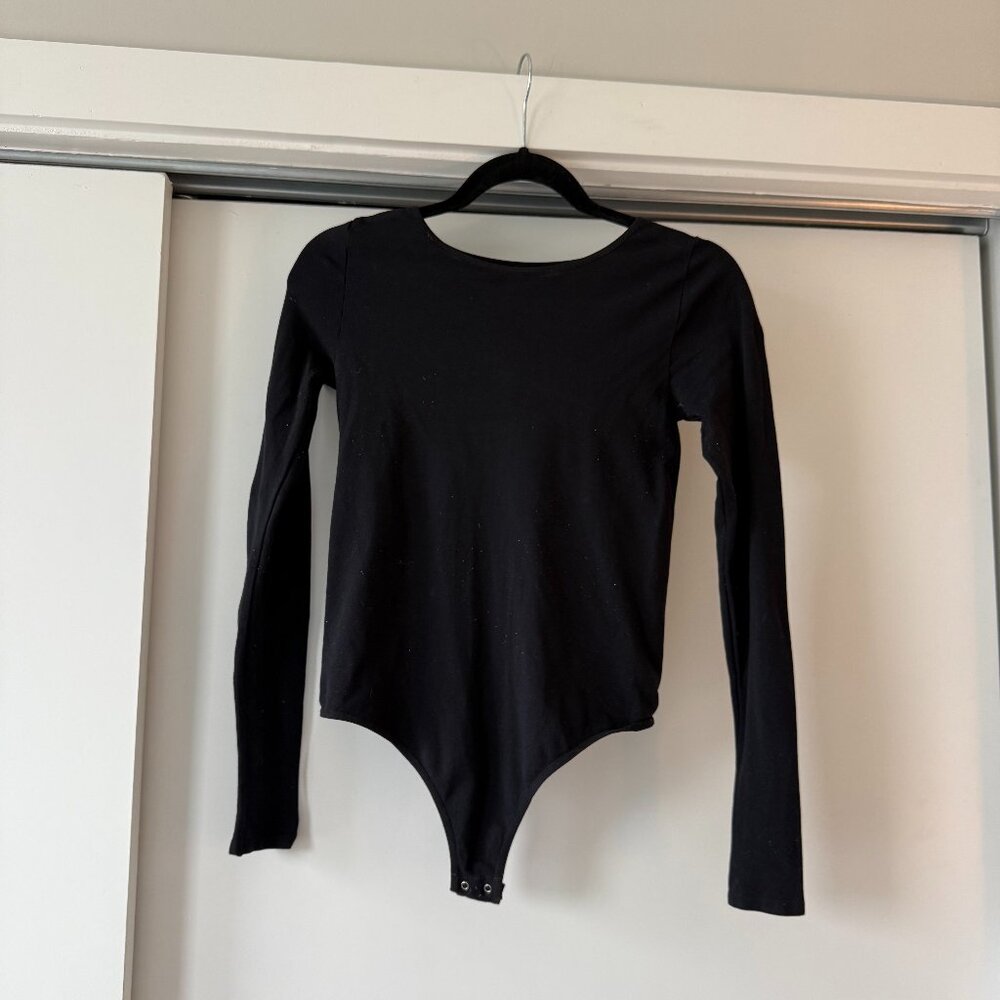 Black Free People Bodysuit